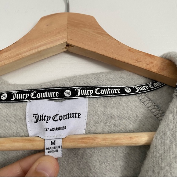 JUICY COUTURE | Heather grey half zip cropped sweater - Picture 11 of 14